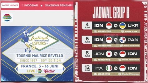 jadwal indonesia vs jepang jam